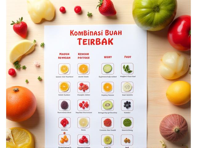 Carta kombinasi buah terbaik untuk kesihatan