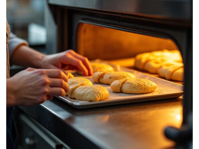 Baking process behind the scenes