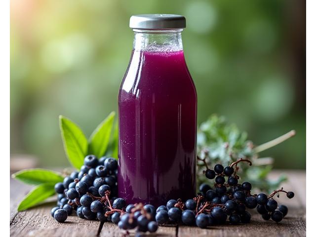 Botol jus Elderberry Mix Rasa Juicery